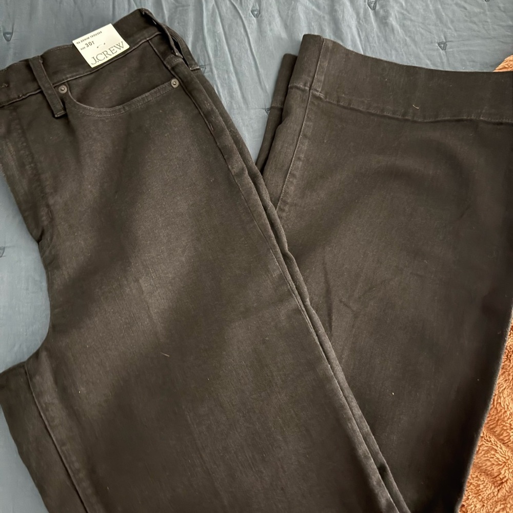 J. Crew Denim trouser in 1996 semi-stretch, black, 30T - Picture 2 of 2